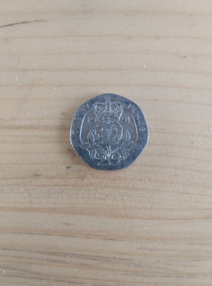 Moneda de colecție twenty pence1991 Elizabeth a doua  - imagine 2