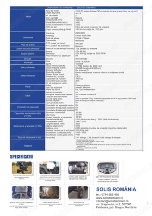 Tractor Solis 4x4, 50CP, 225 ore de funcționare, an 2018 - imagine 2