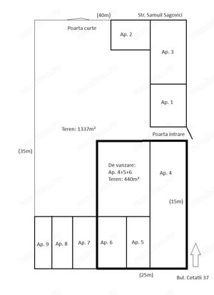 Casa partial demolata cu teren intravilan de vanzare zona Bul. Cetatii 37, Timisoara - imagine 2