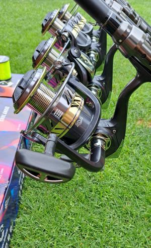 4 Lansete Crap 3, 60 m, 3 Segm, 3, 75 Lbs + 4 Mulinete Ace 1200, Tambur 12000, 11 Rulmenti - imagine 4