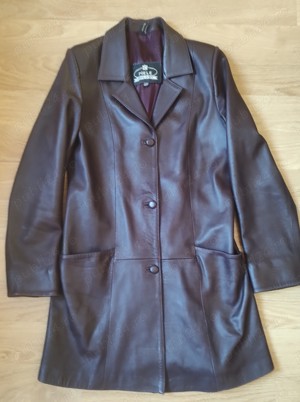 Haină de piele pentru damă, măsura 42