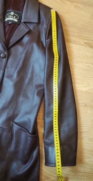 Haină de piele pentru damă, măsura 42 - imagine 2