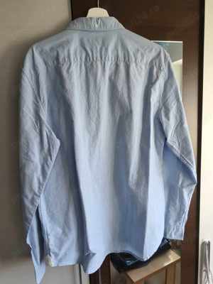  Camasa Jack Wills Sky Blue Shirt Simpla Eleganta Albastru deschis Size L - imagine 2