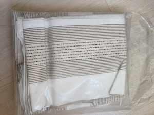 Set asternuturi King Size Cotton Woven Navy Stripe Duvet Cover DOUBLE 200x200cm (79x79) 1.Pillowcase