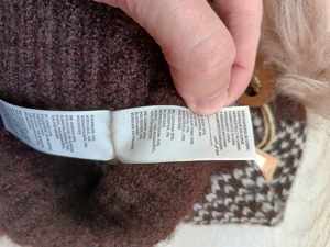 Fes Caciula Fat Face soft knit beanie with Pompom brown one size Faux Fur - imagine 4