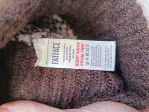 Fes Caciula Fat Face soft knit beanie with Pompom brown one size Faux Fur - imagine 2