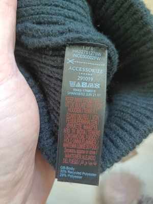 Fes Caciula Accessorize Women's Hat Black Striped 100% Acrylic Beanie - imagine 3