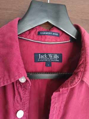  Camasa Jack Wills Purple Shirt Simpla Eleganta Rosu Size S - imagine 5