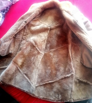 Cojoc alain delon piele si blana naturala  - imagine 3