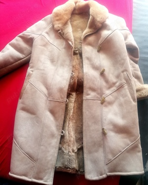 Cojoc alain delon piele si blana naturala  - imagine 4