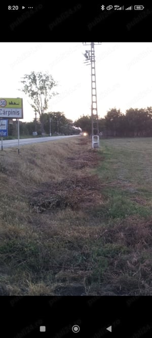 Teren de inchiriat ,suprafata 8400 m 2  in Carpinis Timis pe drumul DN 59A