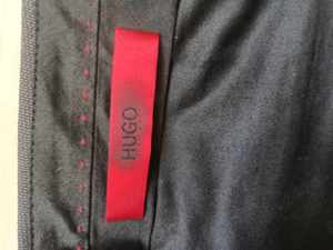  Pantaloni Hugo Boss Lenon Regular Fit Wool Blend Suit Trousers Size 46 Lana