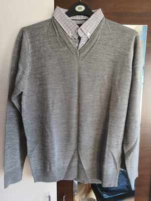 Pulover Noroze V Neck Pullover Sweater Slim Fit Casual Dress Sweater Lightweight