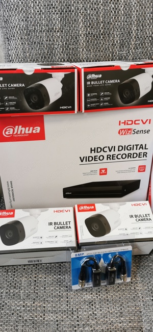 Sistem supraveghere video audio NOU Hikvision FullHD cu monitor - imagine 2