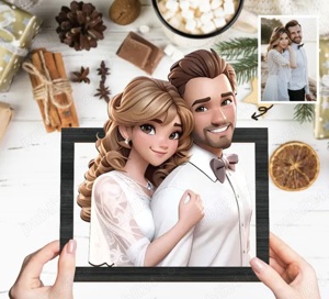 Tablou personalizat prin AI handmade - imagine 5