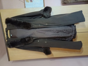 Vand palton lung, cu gluga, XL, în stare perfecta, fabricat în Romania. - imagine 4