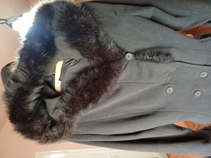 Vand palton lung, cu gluga, XL, în stare perfecta, fabricat în Romania. - imagine 2