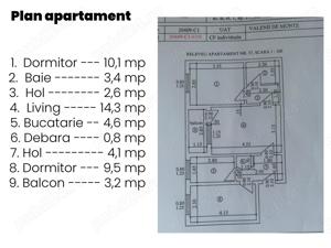 Apartament 3 Camere Et 1 Balcon Centrala Proprie | Electrocasnice 52mp - imagine 8