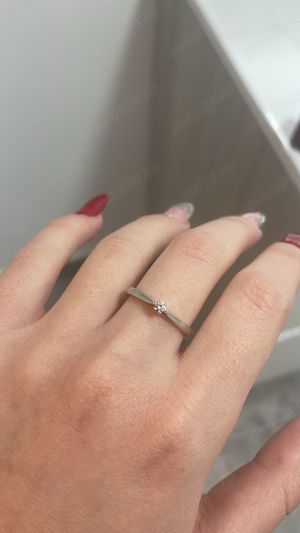 Inel cu diamant 18k - imagine 3