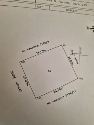 Teren de vanzare intravilan 484mp Cartierul Nou Comuna Berceni - imagine 4