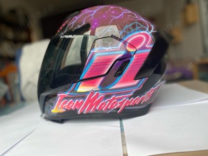 Casca Icon Airflite Synthwave + Viziera Icon Fliteshield Dark Smoke