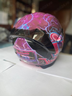 Casca Icon Airflite Synthwave + Viziera Icon Fliteshield Dark Smoke - imagine 4