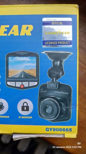 Camera video auto HD, Good Year, DVR, GSenzor, HDMI, Senzor de mișcare,  Vedere nocturnă  - Negru