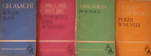 Carti 01: Gheorghe Asachi, Anton Bacalbasa, Duiliu Zamfirescu