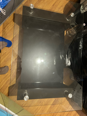 Masa de sticla Dedeman si masa Tv import Germania - imagine 2