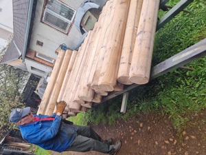 Stalpi de stejar calibrati pe rotund , balustrii si bete rotunde                                     - imagine 2