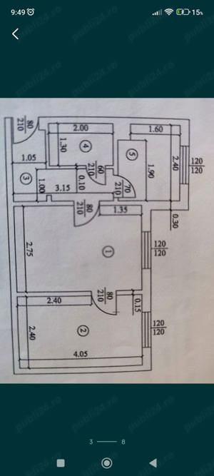 Apartament 2 camere Trivale complex II - imagine 7