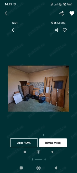 Transport și debarasare mobilă veche 