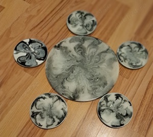 Suport din rășină pentru set de cafea