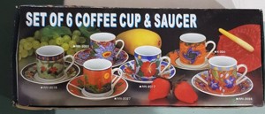 Set 6 canite cafea espresso