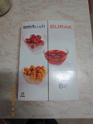 Vand Set 6 boluri din sticla