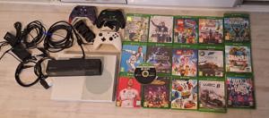 Vand Xbox One S 365gb + kinect + 16 jocuri
