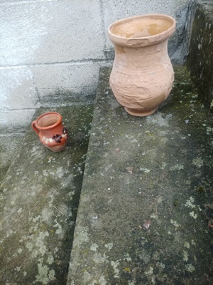 oală+ cană ceramică 