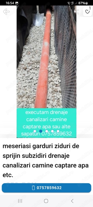 drenaje canalizari camine captare apa fose septice executam . - imagine 2