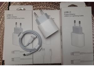 Incarcatoare Fast Charge Iphone Set Adaptor 20w + Cablu Incarcare type c - lightning