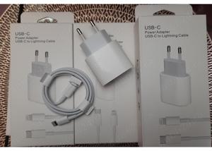 Incarcatoare Fast Charge Iphone Set Adaptor 20w + Cablu Incarcare type c - lightning