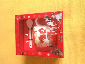 Set Decoratiune de Sarbatori - cana si lingurita - Produs NOU