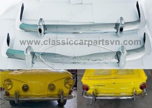 Volkswagen Karmann Ghia T34 (1966-1969) bumpers by stainless steel new