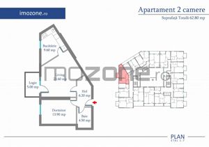 Apartament 2 Camere | 63 mp | Bloc Nou | Metrou Pacii / Preciziei | Militari - imagine 9