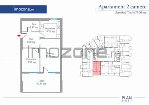 Apartament 2 Camere | 77 mp | Bloc Nou | Metrou Pacii / Preciziei | Militari - imagine 9