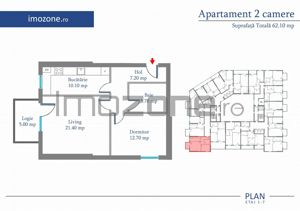 Apartament 2 Camere | 77 mp | Bloc Nou | Metrou Pacii / Preciziei | Militari - imagine 10