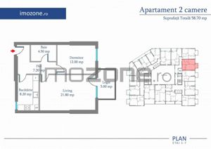 Apartament 2 Camere | 63 mp | Bloc Nou | Metrou Pacii / Preciziei | Militari - imagine 15