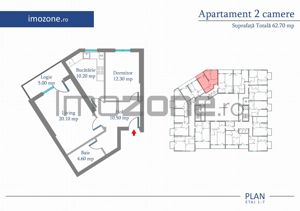 Apartament 2 Camere | 65 mp | Bloc Nou | Metrou Pacii / Preciziei | Militari - imagine 10