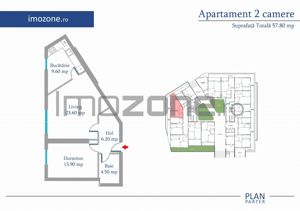 Apartament 2 Camere | 63 mp | Bloc Nou | Metrou Pacii / Preciziei | Militari - imagine 12