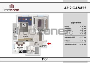 LUJERULUI - GRAND VIA, 2 CAMERE, ETAJUL 2, LIFT,  MOBILAT - UTILAT,  COMISION 0% - imagine 8