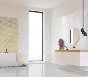 Faianță baie   bucatarie Cesarom alb mat 50x25 și model marmurat 60x30